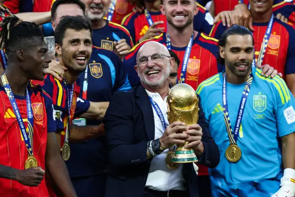 De la Fuente potenció un equipo que no posee grandes nombres. ,FRANCK FIFE / AFP