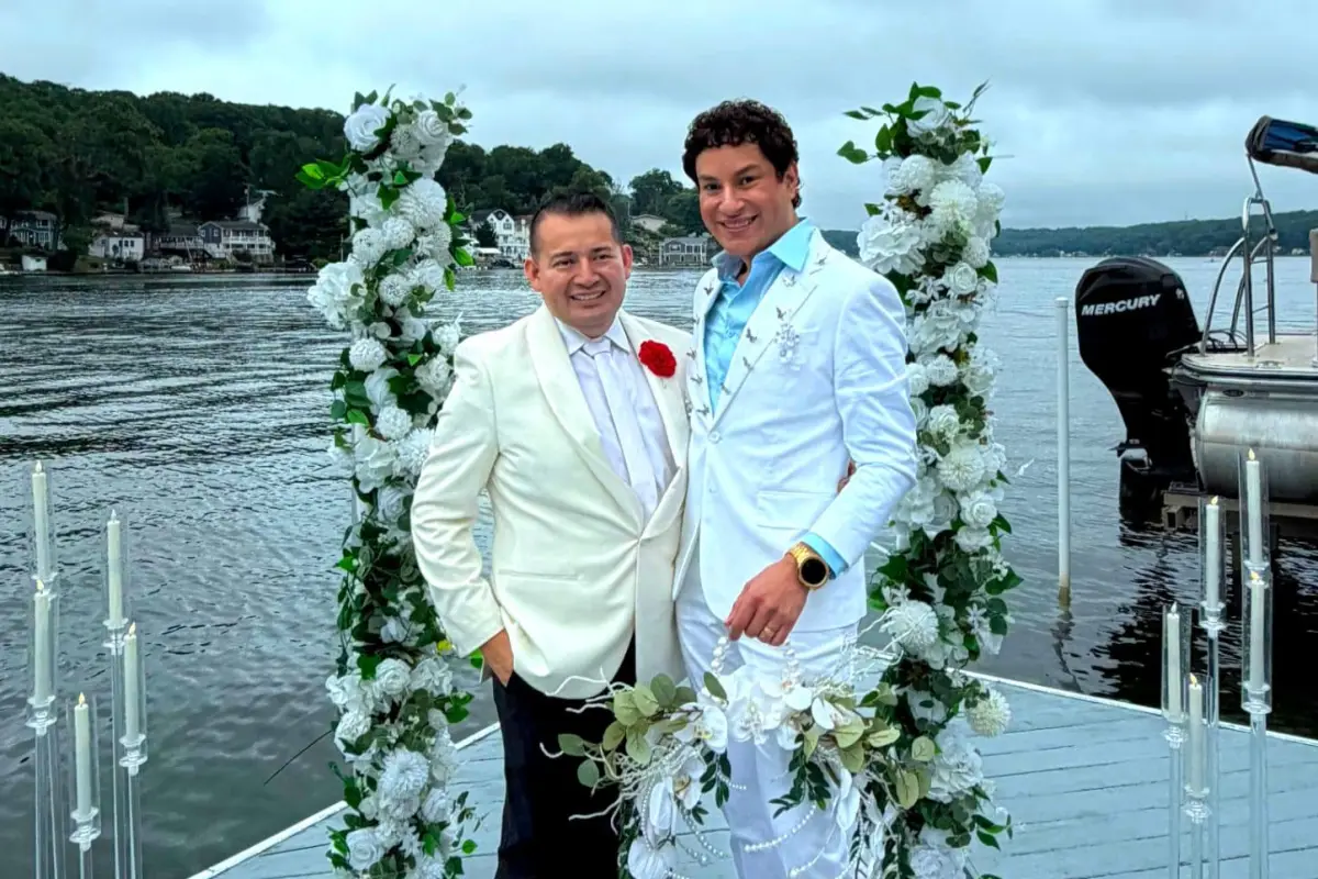 Vinicio Villamil y Jaime Solano celebraron su matrimonio en Estados Unidos., Cortesía 