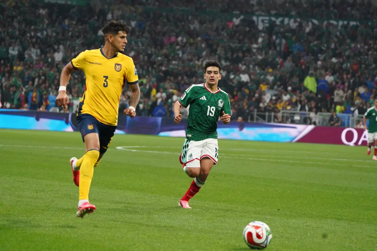 Piero Hincapié durante el partido contra México en el Mundial del 2026