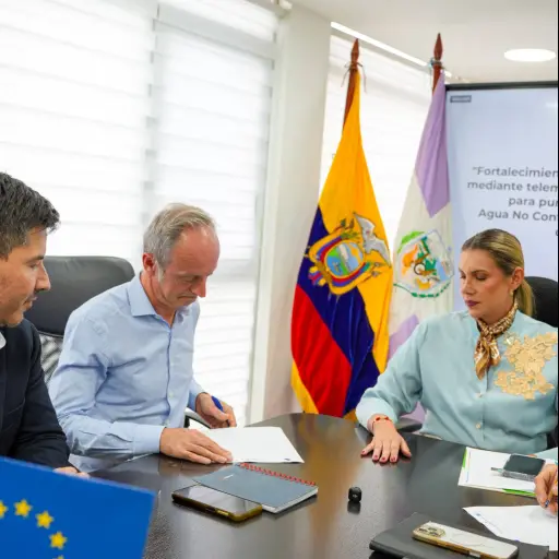 Manta ejecutará proyecto tecnológico con financiamiento francés no reembolsable de 500 mil euros