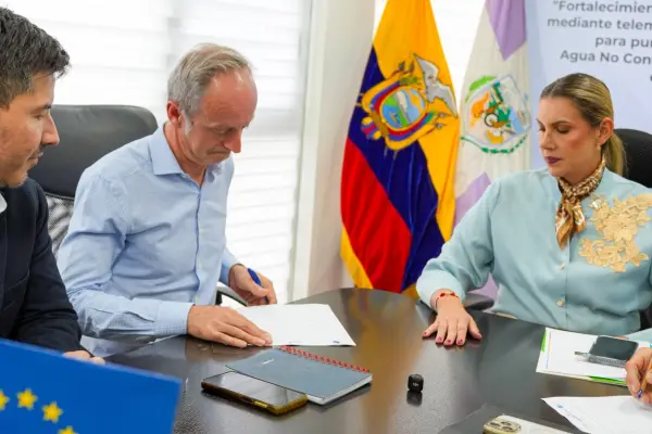 El acuerdo internacional que busca transformar la gestión del agua potable en Manta