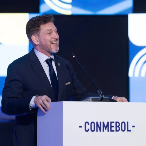 Alejandro Domínguez, presidente de la Conmebol, anticipa un Mundial con 64 equipos