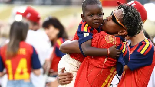 Keyne, el tierno hermano de Lamine Yamal que se robó todos los corazones en la final del Mundial  