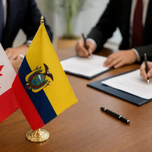 Ecuador y Canadá firmarán un TLC el 24 de julio para fortalecer el comercio bilateral