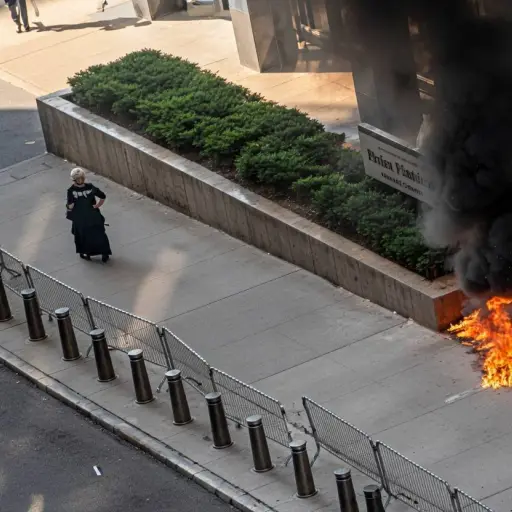 Autoridades de Estados Unidos detuvieron a un veterano del Ejército por provocar incendio afuera de una oficina del ICE