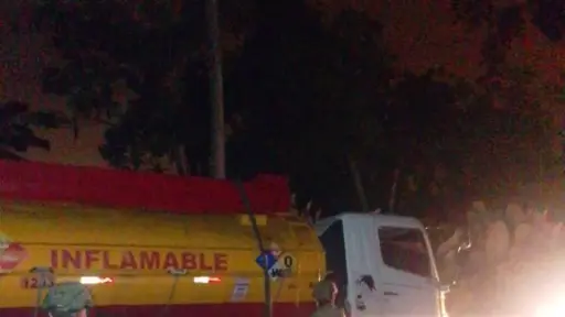 Quinindé: militares localizan tanquero con 4.000 galones de combustible durante operación de control