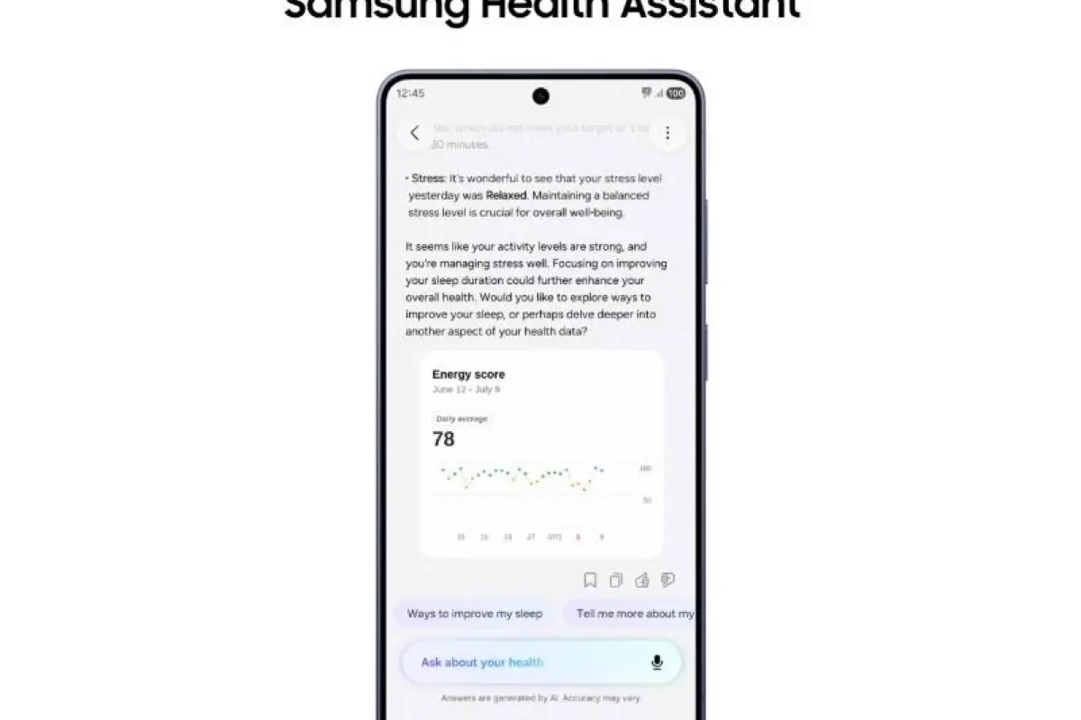 Health Assistant Samsung Health
